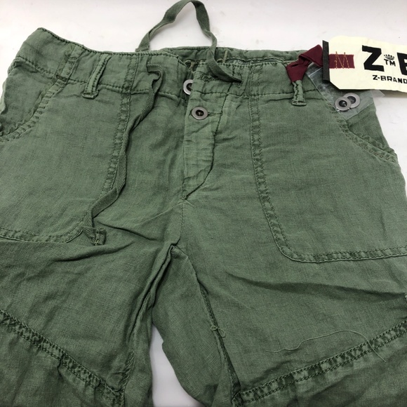 Z BRAND LONG LINEN CARGO CROPPED PANTS NWT SIZE 25 - Picture 6 of 13